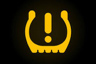 If your tyre loses pressure on the road this light may illuminate on your vehicle dashboard