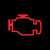 An image displaying the outline of an engine will switch on if you have an issue with the engine of your vehicle