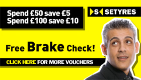Print this voucher for a free brake check at your local Setyres branch