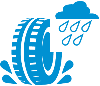 All drivers are aware that in wet conditions your braking distance is drastically increased compared to dry braking distance. EU Tyre Label will show a clear class of wet braking ability so you can choose the safest tyre based on your requirements